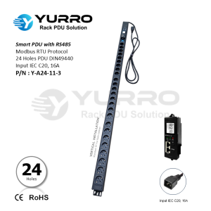 24 Holes Germany SIPDU with RS-485 Input IEC C20, 16A