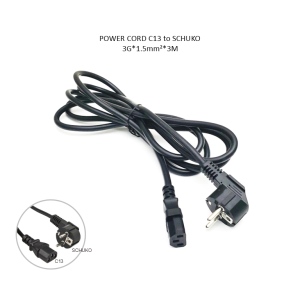 Power Cord C13 to Schuko, 3x1.5mmx3M